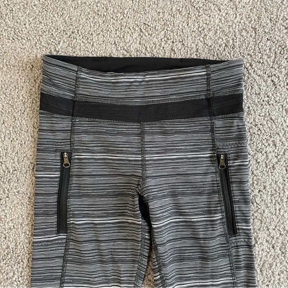 Lululemon Inspire Tight II Mesh Cyber Stripe Deep Coal RARE - Picture 6 of 15